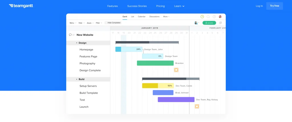 Gantt Teamgantt Gantt Teamgantt