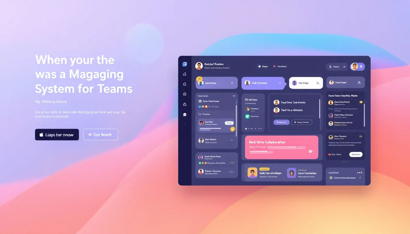 Streamlined task management interface for teams.