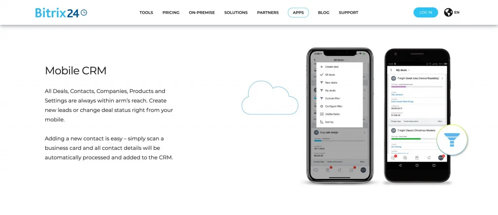 Bitrix24 mobile crm apps