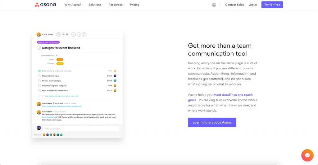 collaboration software Asana